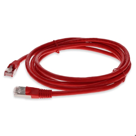 Add-On 10FT RJ-45 MALE TO RJ-45 MALE SHIELDED STRAIGHT RED CAT6 STP PVC COPPER PATC ADD-10FCAT6S-RD-TAA